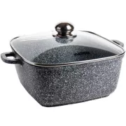 Кастрюля казан с крышкой Benson BN-361 из литого алюминия 3 л Черный (BN-361)