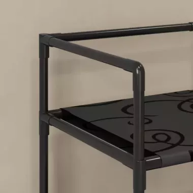 Двухуровневый органайзер для грязного белья / Корзина для белья с 2 полками 130х42х31см