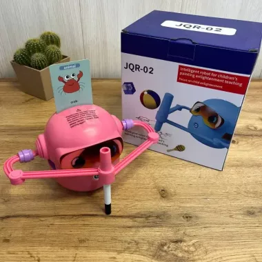 Робот-художник для детей с искусственным интеллектом розовый