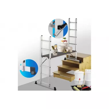 Лестница-трансформер алюминиевая 3в1 DLSL-101-6