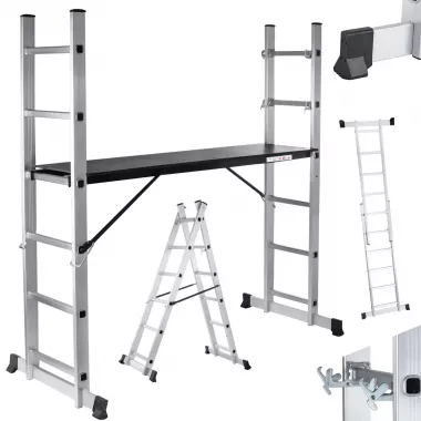 Лестница-трансформер алюминиевая 3в1 DLSL-101-6