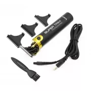 Машинка для стрижки аккумуляторная беспроводная профессиональная + 3 насадки / Триммер для волос VGR V-082