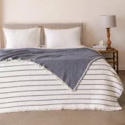 Муслинове покривало Muslin  230х250 см Сірий