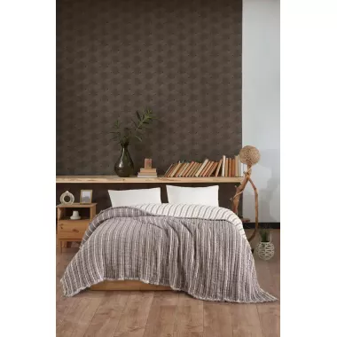 Муслиновое покрывало La Modno 230х250 см Коричневый