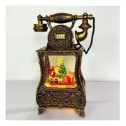 Новорічний ліхтар з Санта-Клауса у формі старовинного телефону 814