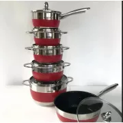 Набор посуды Benson из нержавеющей стали 12 предметов (BN-294)