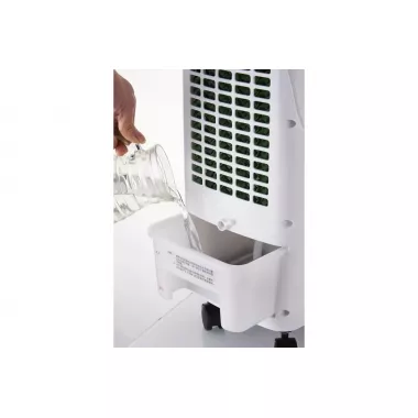 Охладитель воздуха Germatic SK-001J, (120W, сенсорные кнопки, пульт, экран, колеса, автовращение, емкость - 5,5л, 2 контейнера для льда)