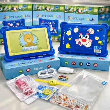 Планшет Smart Cool Kids C12 для дітей, 8 ГБ ОЗУ, 256 ГБ ПЗУ, Android, 7 дюймів синій