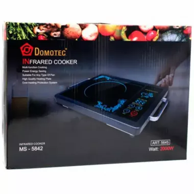 Электроплита инфракрасная Domotec MS-5842 2000 Вт Электроплита инфракрасная Domotec MS-5842 2000 Вт
