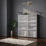 Шкаф для обуви / Закрытый стеллаж / Органайзер для одежды MPXG06S 110 х 81 x 29 см