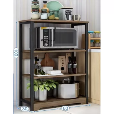 Полка-стеллаж XLB-L121G/ Шкаф-органайзер для кухни 30х60х100см