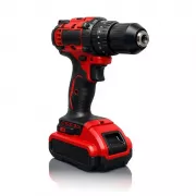 Аккумуляторный шуруповерт с набором инструментов и 2 акб li-ion 1.3ah, 24ВТ red