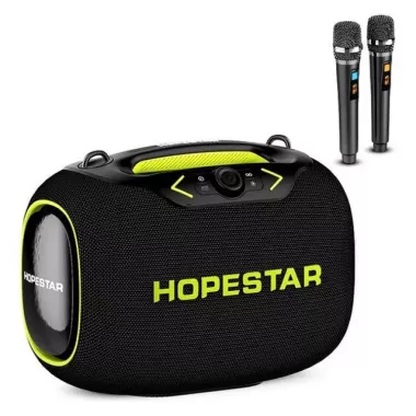 Беспроводная Bluetooth колонка HOPESTAR PARTYBOX, 120 ВТ с двумя микрофонами