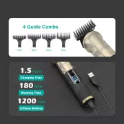 Триммер аккумуляторный VGR V-296, 4 насадки, LED дисплей