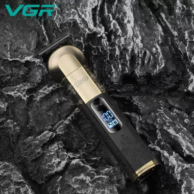 Триммер аккумуляторный VGR V-296, 4 насадки, LED дисплей Триммер аккумуляторный VGR V-296, 4 насадки, LED дисплей