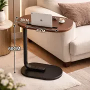 Прикроватный столик с деревянной столешницей и подставкой под планшет 28×45×60 см