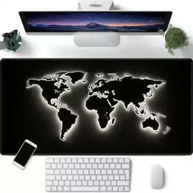 Игровой коврик для мыши Светящаяся Карта Мира HP227 Игровой коврик для мыши Светящаяся Карта Мира HP227