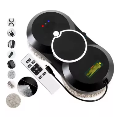 Робот для мойки окон NEW Glass Cleaning Robot с пультом дистанционного управления черный