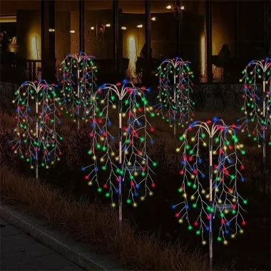 Садовый светильник Ива на солнечной батарее, комплект из 2х штук (SFK-46)