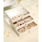 Трехъярусный акриловый органайзер для ювелирных изделий / Шкатулка для хранения ювелирных украшений