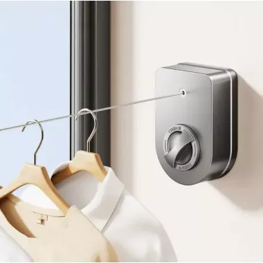 Складная настенная сушилка для белья / Сушилка-трос настенная