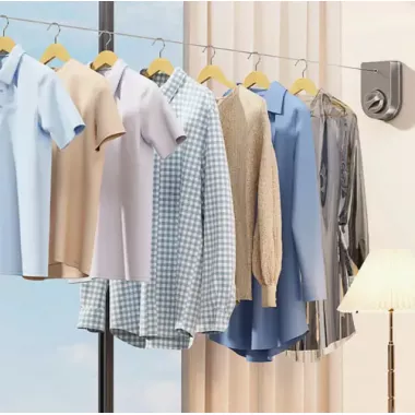 Складная настенная сушилка для белья / Сушилка-трос настенная