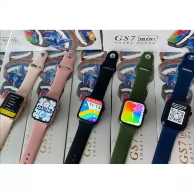 Смарт-годинник Smart Watch GS7 Pro Max, 45 мм, дзвінки, бездротова зарядка рожевий