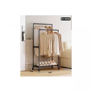 Стойка-вешалка на колесах для вещей и обуви (YH9918-1)