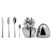 Столовые приборы из нержавеющей стали EGG 24 шт Silver
