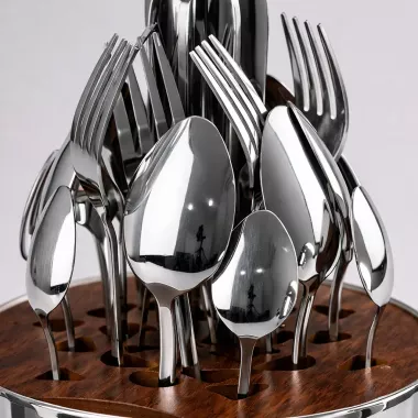 Столовые приборы из нержавеющей стали EGG 24 шт Silver