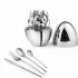 Столовые приборы из нержавеющей стали EGG 24 шт Silver