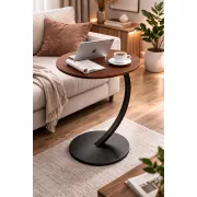 Прикроватный кофейный столик DASH-64224 45х30х60 см Темное-Дерево