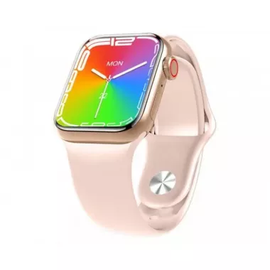 золоті Смарт-годинник Smart Watch GS7 MINI 41 мм, Фітнес годинник з тонометром та пульсоксиметром