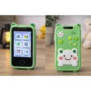 Зеленый Телефон Интерактивный Смартфон с сенсорным экраном Детская игрушка с играми камерой приложениями