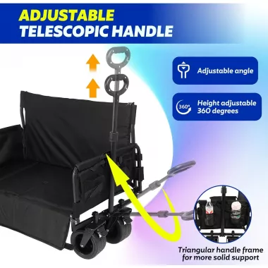 Многофункциональная складная тележка 3 в 1 с регулируемой ручкой Многофункциональная складная тележка 3 в 1 с регулируемой ручкой