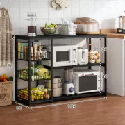 Трехъярусная кухонная полка - органайзер / Полка-стеллаж XS-W56B 100х30х80см