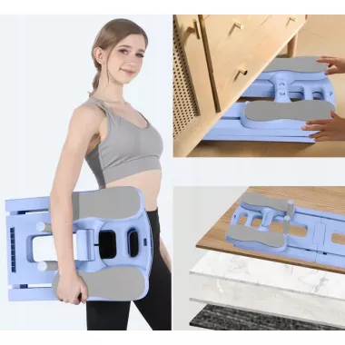 Тренажер напольныйдля пилатеса MM3000 для пресса и ног, с резинками Синий Тренажер напольныйдля пилатеса MM3000 для пресса и ног, с резинками Синий