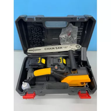 Акумуляторна ланцюгова пила 12 inch Electric SAW YELLOW 1600Вт 21V Li-Ion 7904
