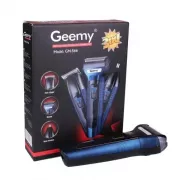 Мужской набор Geemy GM-566 3 в 1 для ухода за волосами, бородой, триммер для носа, бритва