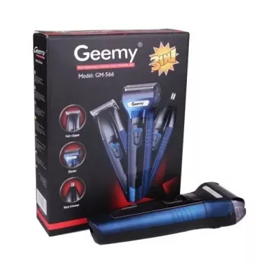 Мужской набор Geemy GM-566 3 в 1 для ухода за волосами, бородой, триммер для носа, бритва Мужской набор Geemy GM-566 3 в 1 для ухода за волосами, бородой, триммер для носа, бритва