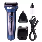 Мужской набор Geemy GM-566 3 в 1 для ухода за волосами, бородой, триммер для носа, бритва