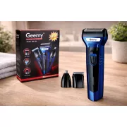 Мужской набор Geemy GM-566 3 в 1 для ухода за волосами, бородой, триммер для носа, бритва