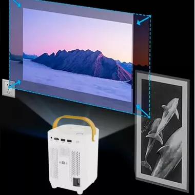 Портативный проектор + пульт, 4K HD, Android 11.0, Wi-Fi 6.0, Bluetooth, E350 / Мультимедийный проектор домашний Портативный проектор + пульт, 4K HD, Android 11.0, Wi-Fi 6.0, Bluetooth, E350 / Мультимедийный проектор домашний