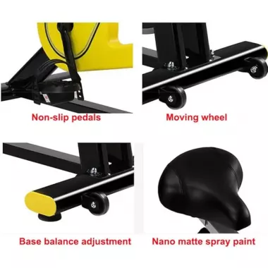 Велотренажер Soozier, кардиотренажер для дома с ременным приводом, регулируемым сопротивлением, сиденьем, рулем и ЖК-дисплеем