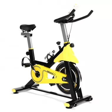 Велотренажер Soozier, кардиотренажер для дома с ременным приводом, регулируемым сопротивлением, сиденьем, рулем и ЖК-дисплеем