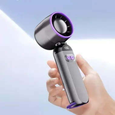 Вентилятор портативный настольный ручной Handheld fan LY-937 со встроенным аккумулятором и с цифровым дисплеем, 5 скоростей Вентилятор портативный настольный ручной Handheld fan LY-937 со встроенным аккумулятором и с цифровым дисплеем, 5 скоростей