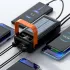 Мощный повербанк 180000 мАч с солнечной панелью, 4 USB, JS-641CX / Портативное зарядное устройство