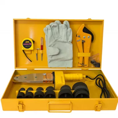 Набор для пайки пластиковых труб в железном кейсе X-476 Набор для пайки пластиковых труб в железном кейсе X-476