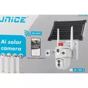 Видеокамера 4G IP66 4G 12mp (JE-190-2) 4 экранные 360-градусные камеры IP-камера четыре объектива Белая