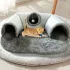Игровой туннельный коврик Интерактивная игрушка игровой домик 2 в 1 Cat Bed Игровой туннельный коврик Интерактивная игрушка игровой домик 2 в 1 Cat Bed